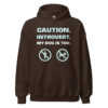 CAUTION. INTROVERT. MY DOG IS TOO. Hoodie - Image 4