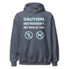 CAUTION. INTROVERT. MY DOG IS TOO. Hoodie - Image 9