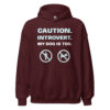 CAUTION. INTROVERT. MY DOG IS TOO. Hoodie