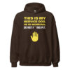 THIS IS MY SERVICE DOG. HE IS WORKING. DO NOT F***ING PET. Hoodie - Image 5