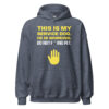 THIS IS MY SERVICE DOG. HE IS WORKING. DO NOT F***ING PET. Hoodie - Image 10