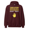 THIS IS MY SERVICE DOG. HE IS WORKING. DO NOT F***ING PET. Hoodie - Image 4